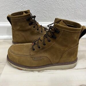 Brunt Marin Unlined Comp Toe Boots Mens Size 11.5 Brown Moc Toe Work Safety